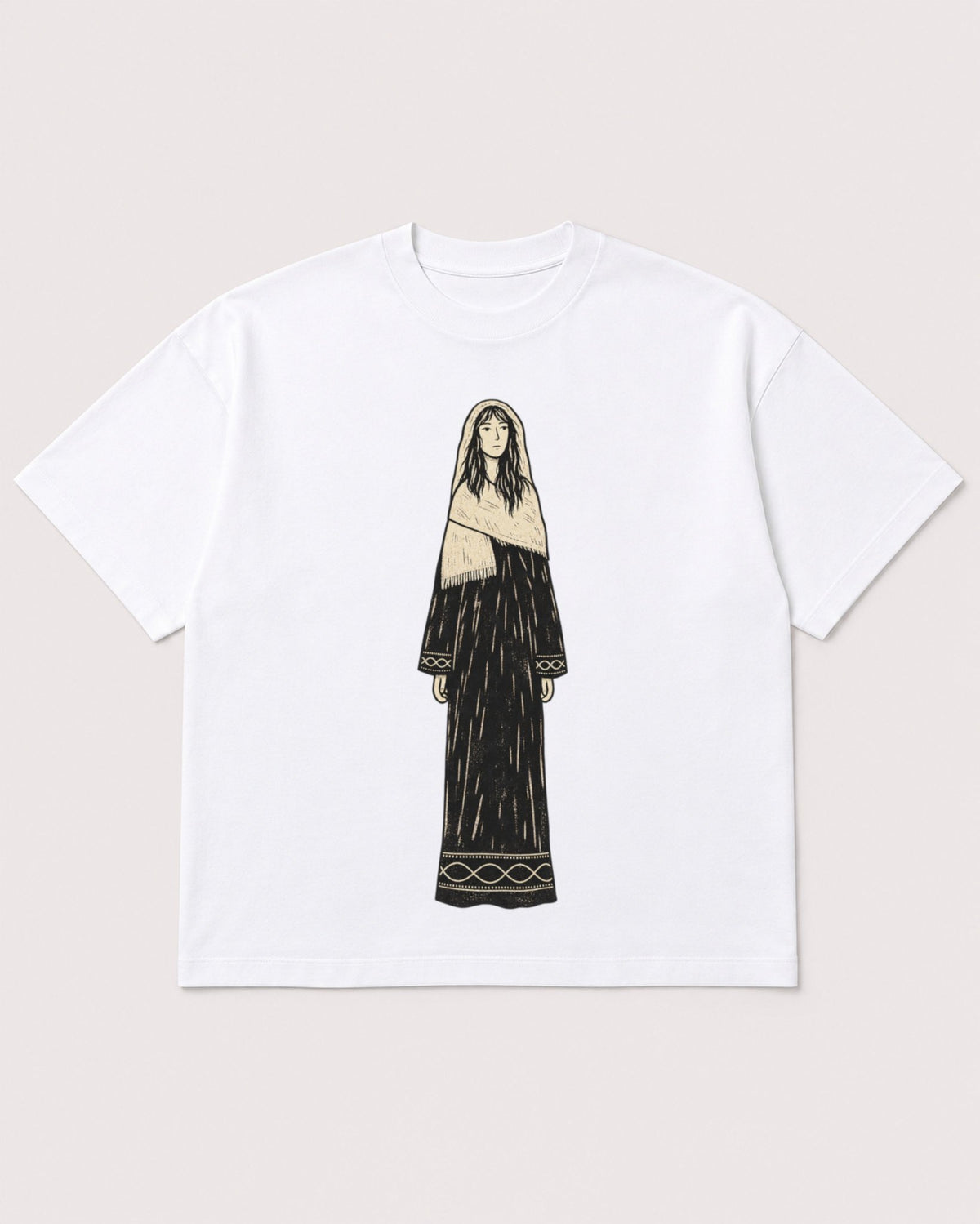 Mockup Boxy Heavyweight Tee White product