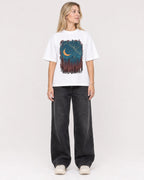 Mockup Boxy Heavyweight Tee White female full-body 08
