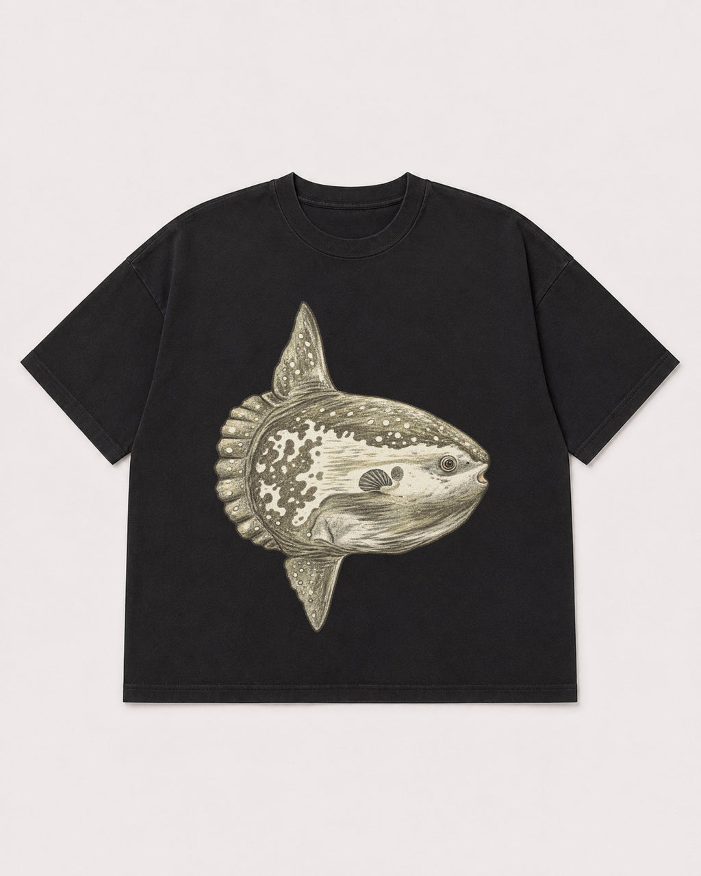 Mockup Boxy Heavyweight Tee Black product