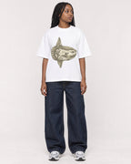 Mockup Boxy Heavyweight Tee White female full-body 04