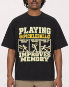 Mockup Boxy Heavyweight Tee Black male close-up 04
