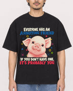 Mockup Boxy Heavyweight Tee Black male close-up 02