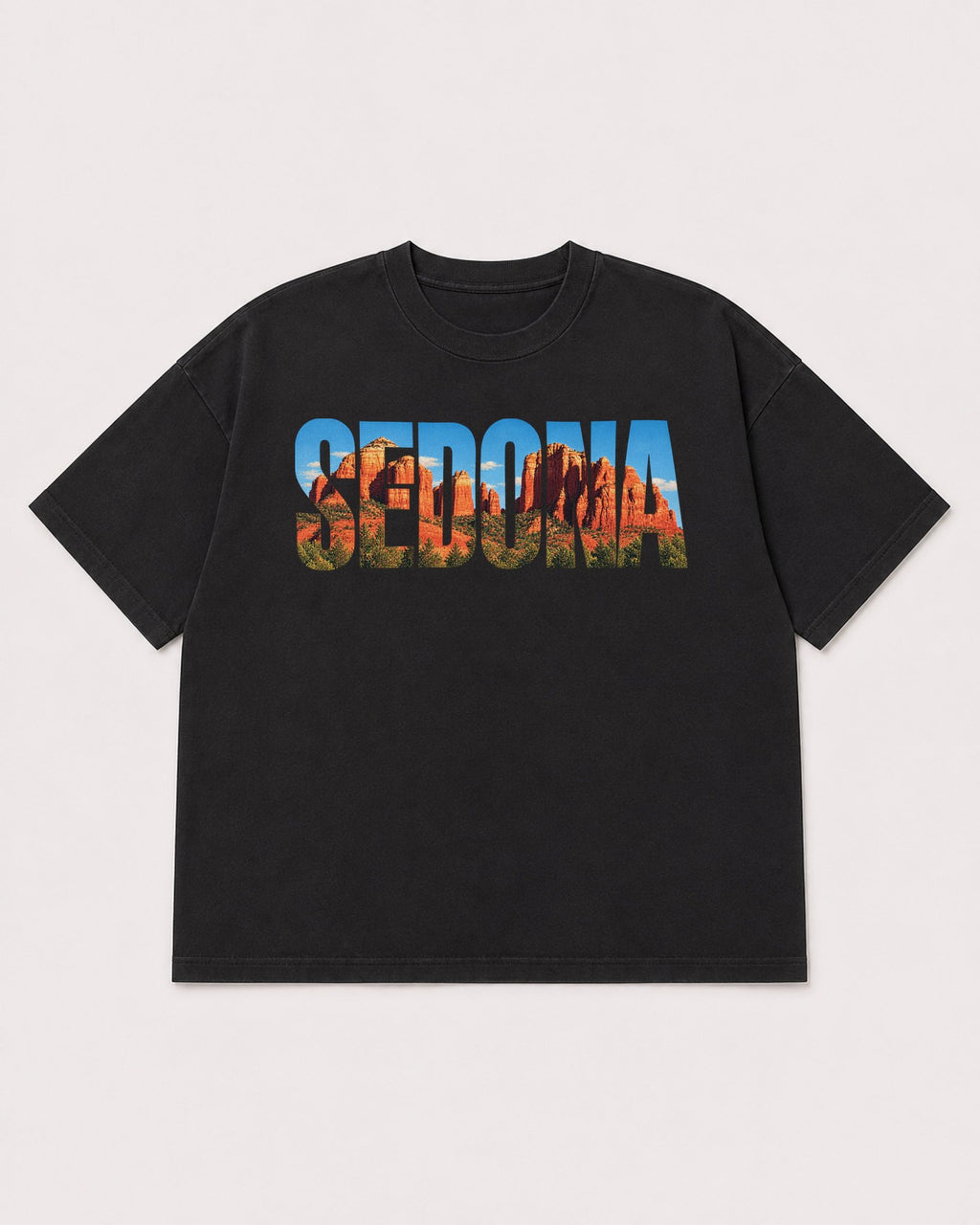 Mockup Boxy Heavyweight Tee Black product