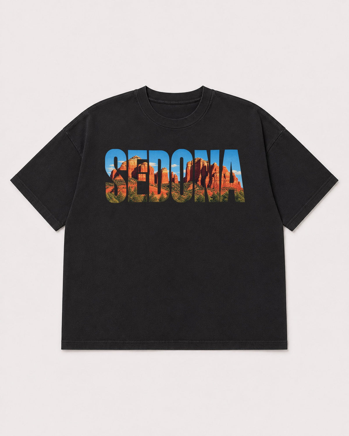 Mockup Boxy Heavyweight Tee Black product