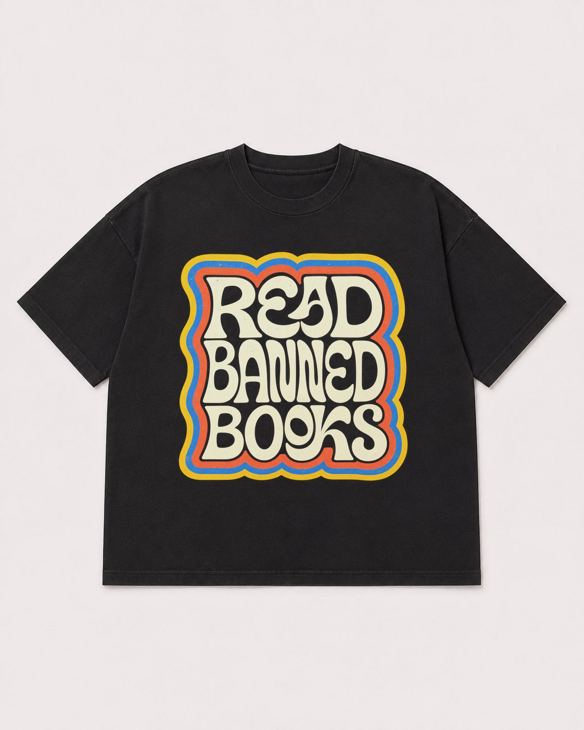 Mockup Boxy Heavyweight Tee Black product
