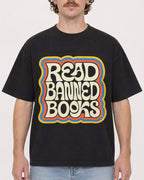Mockup Boxy Heavyweight Tee Black male close-up 09