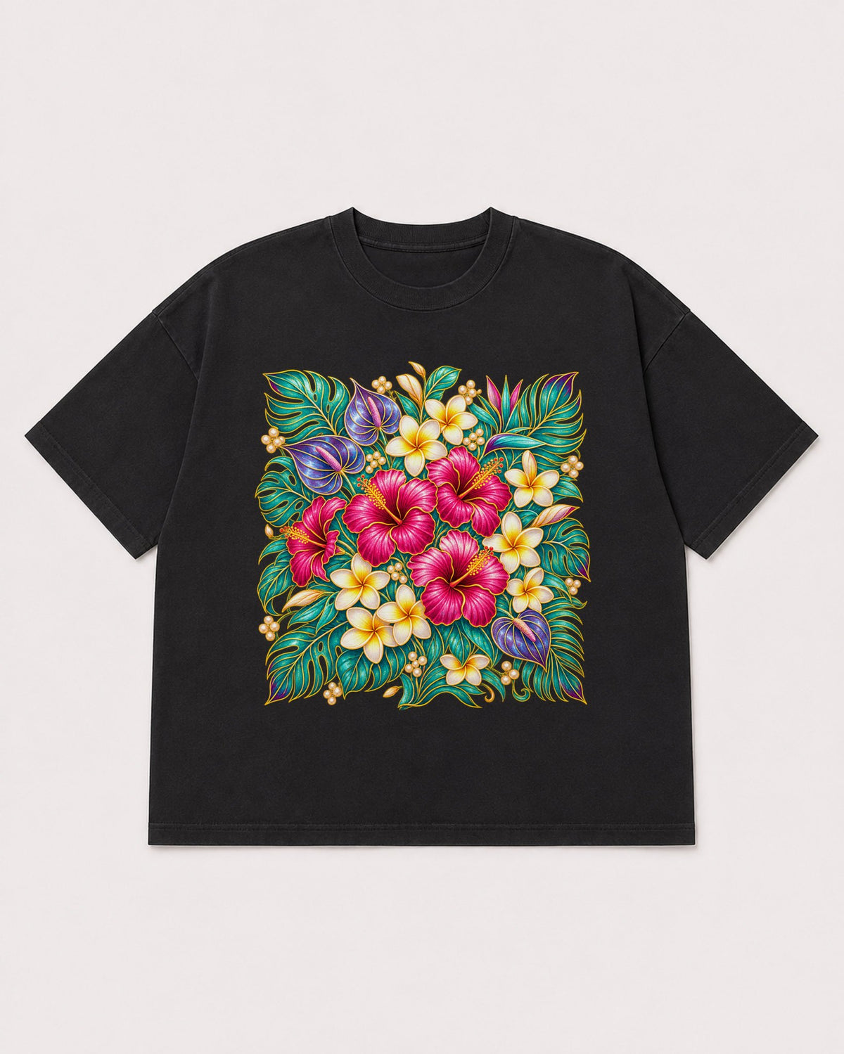 Mockup Boxy Heavyweight Tee Black product