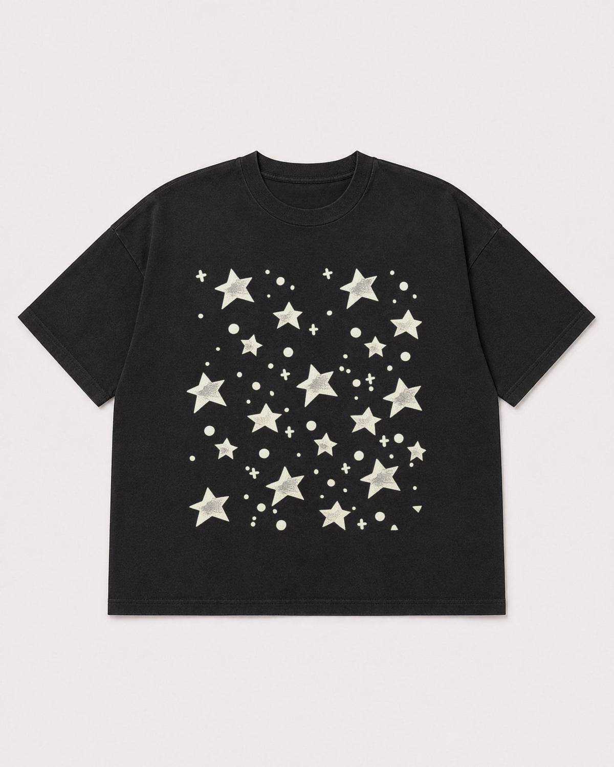 Mockup Boxy Heavyweight Tee Black product