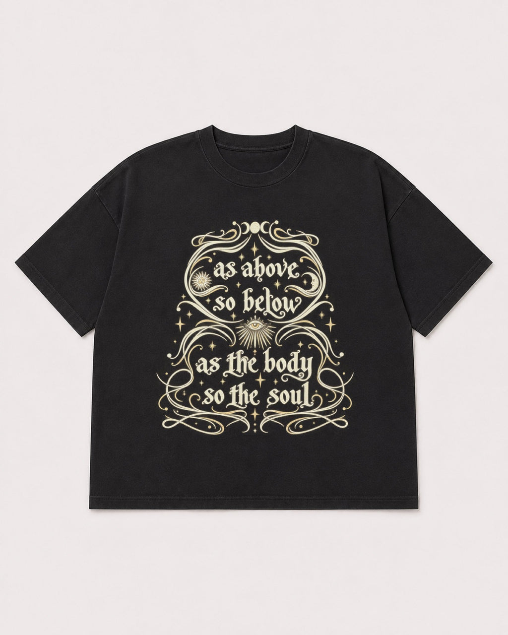 Mockup Boxy Heavyweight Tee Black product