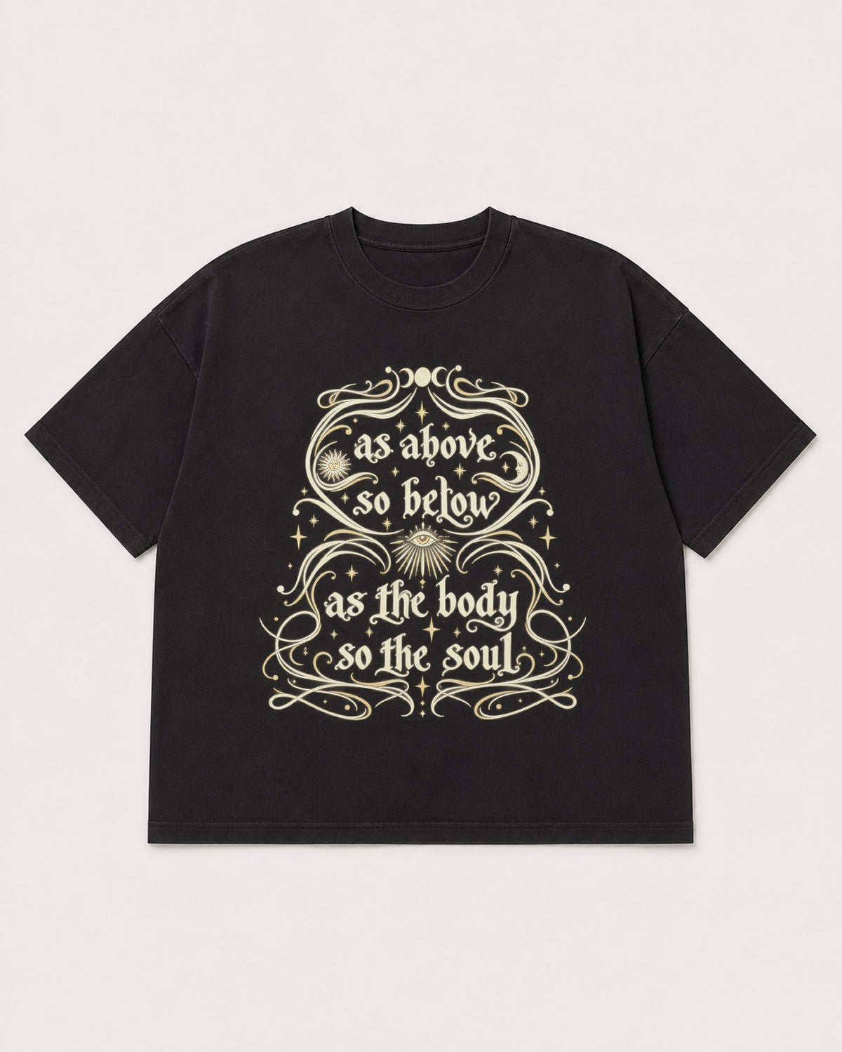 Mockup Boxy Heavyweight Tee Black product