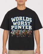 Mockup Boxy Heavyweight Tee Black male close-up 16