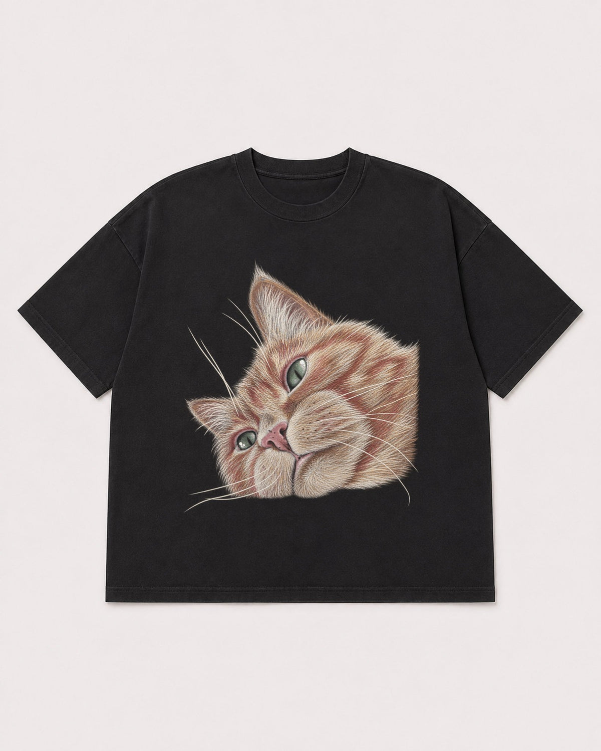Mockup Boxy Heavyweight Tee Black product