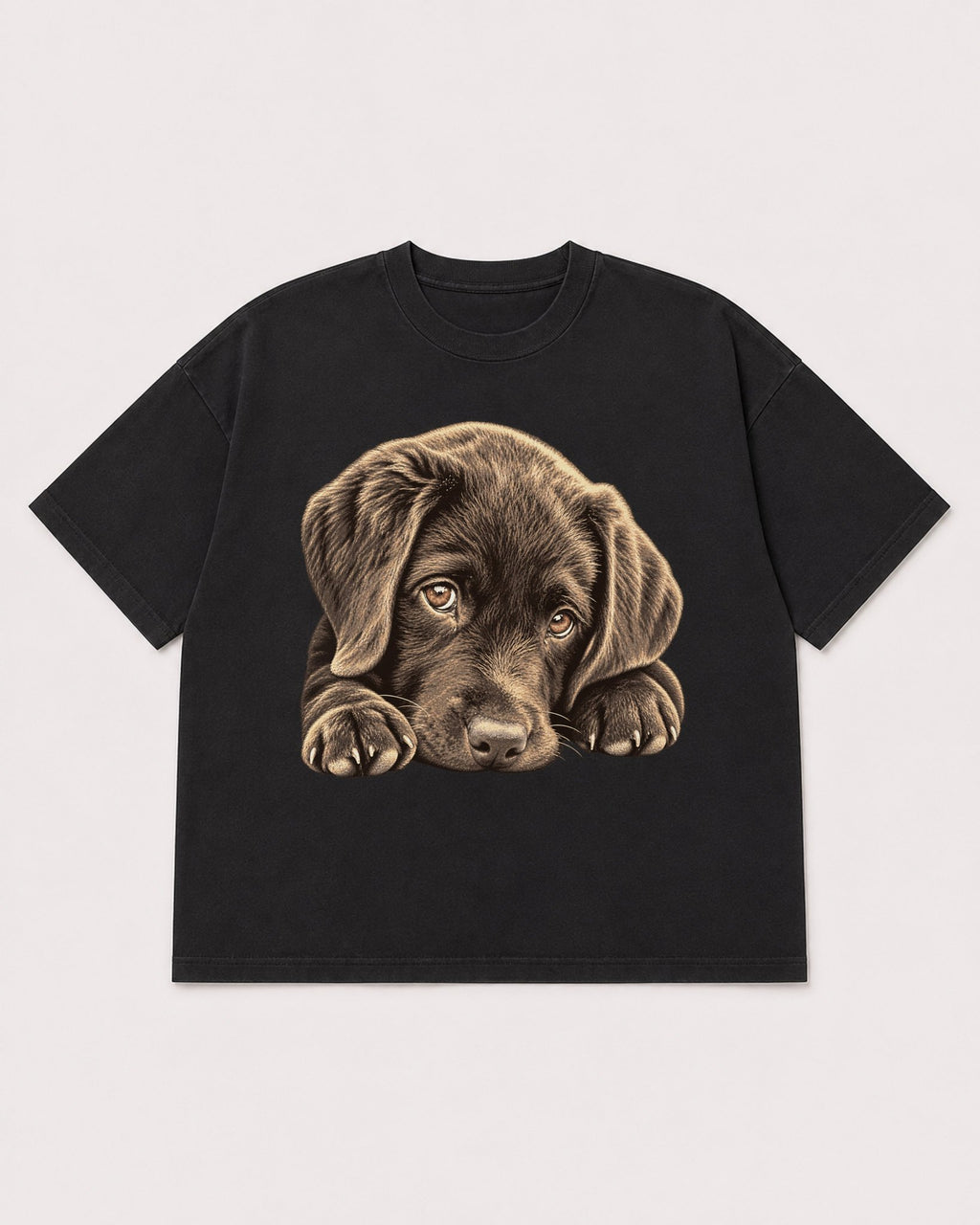 Mockup Boxy Heavyweight Tee Black product