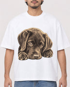 Mockup Boxy Heavyweight Tee White male close-up 02