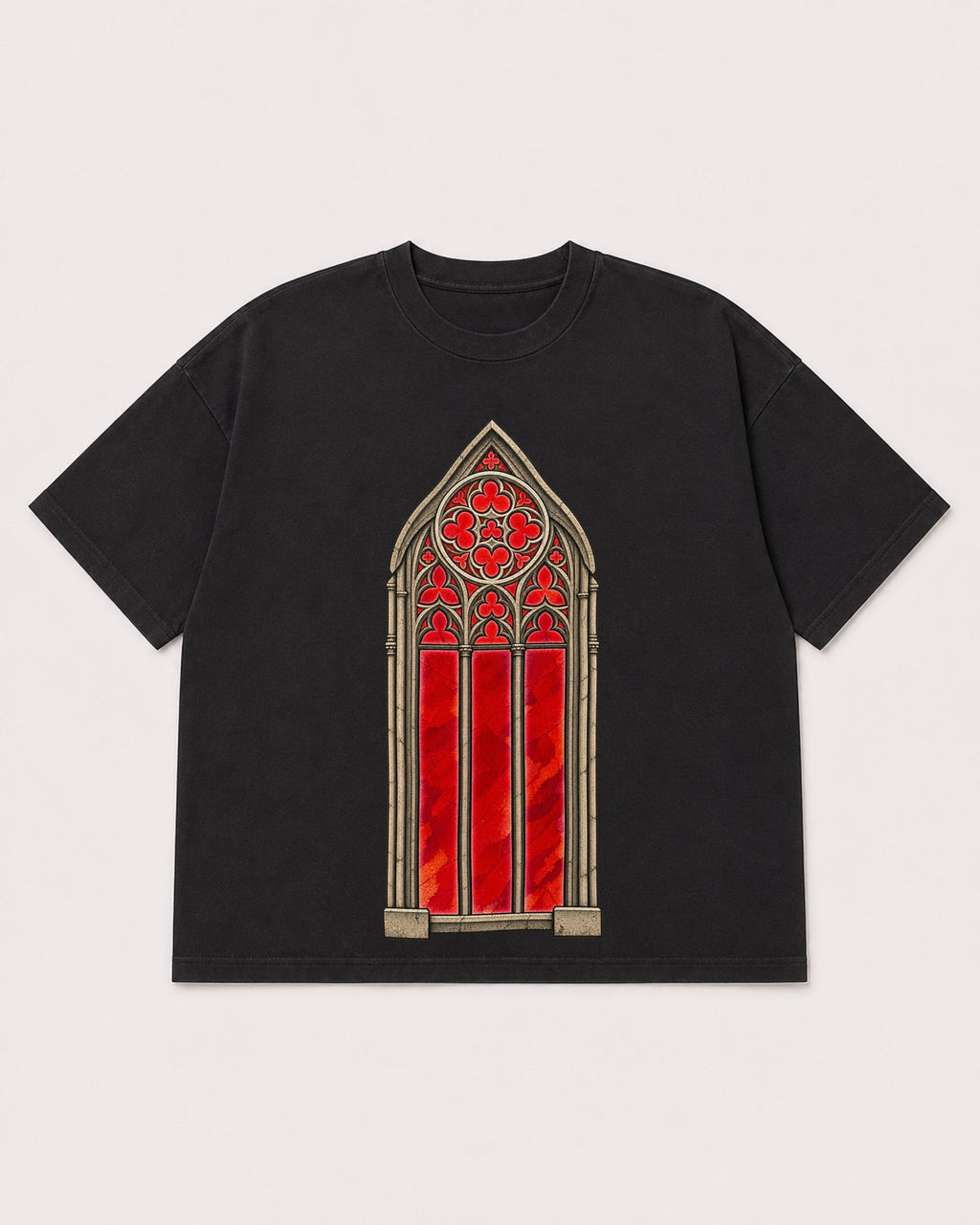 Mockup Boxy Heavyweight Tee Black product