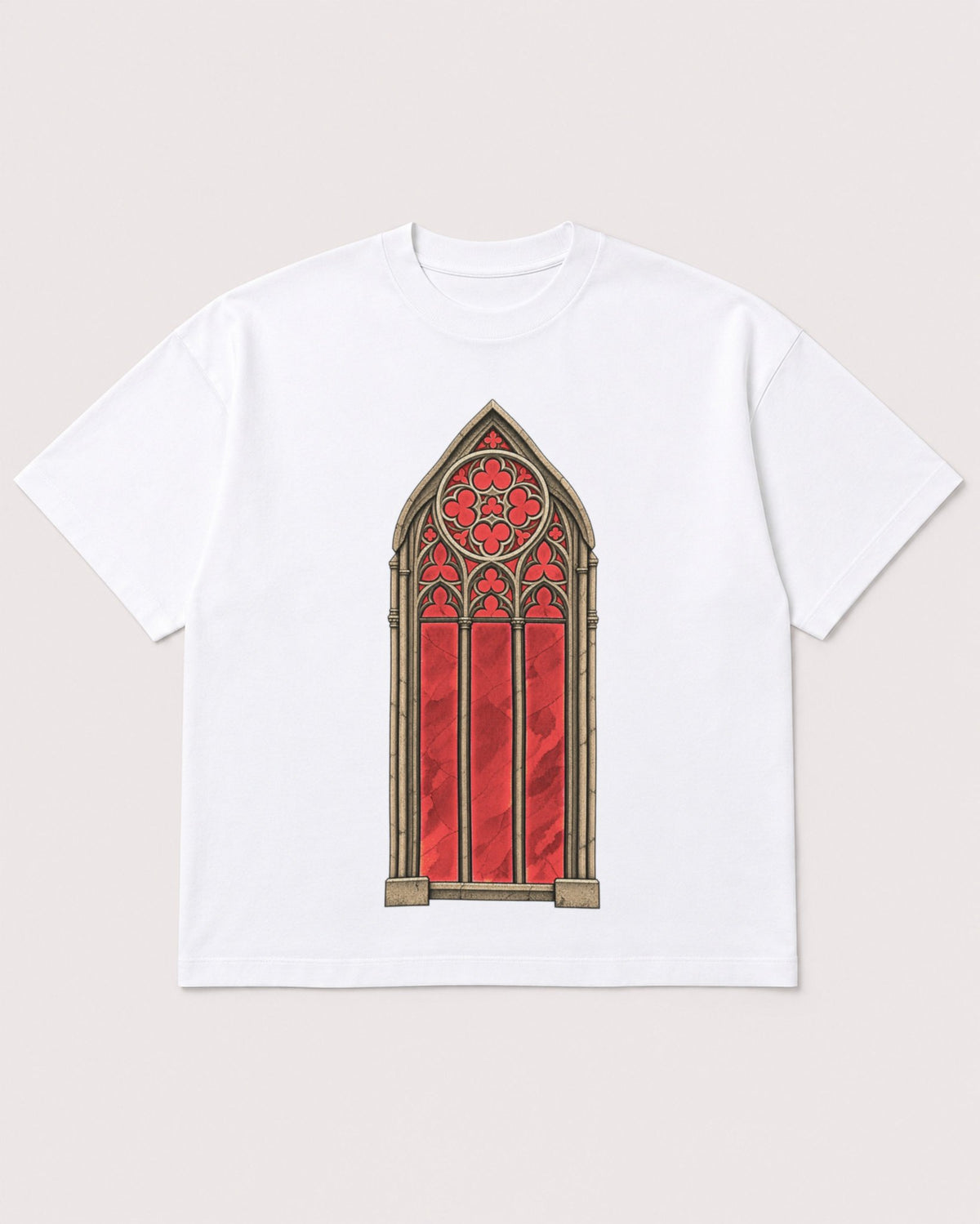 Mockup Boxy Heavyweight Tee White product