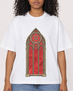 Mockup Boxy Heavyweight Tee White female close-up 05
