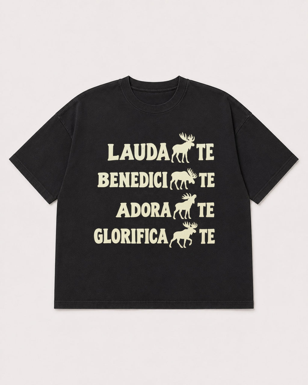 Mockup Boxy Heavyweight Tee Black product