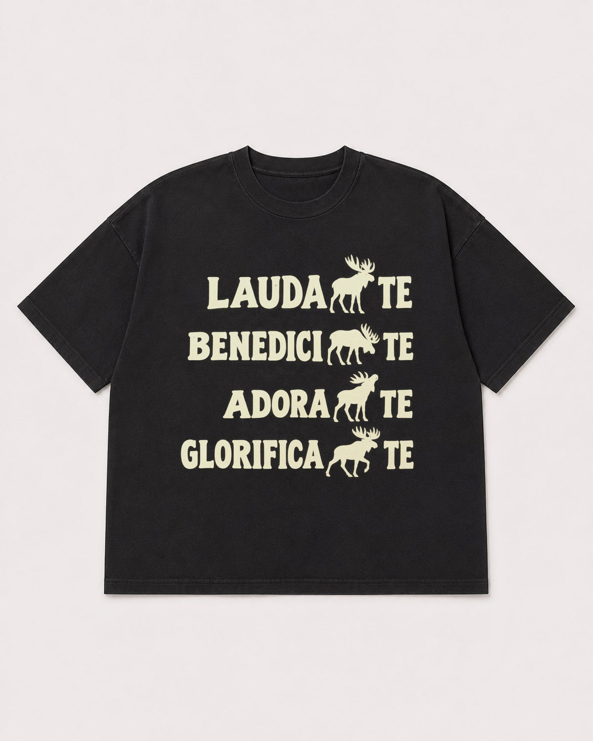 Mockup Boxy Heavyweight Tee Black product