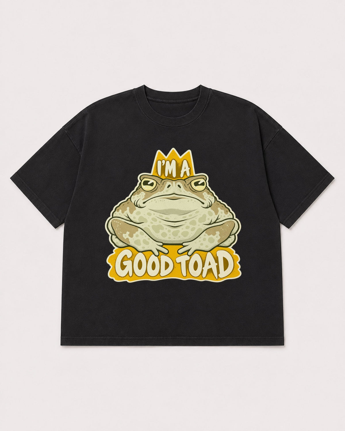 Mockup Boxy Heavyweight Tee Black product