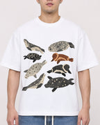Mockup Boxy Heavyweight Tee White male close-up 13
