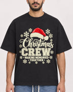 Mockup Boxy Heavyweight Tee Black male close-up 07