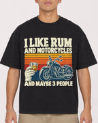Mockup Boxy Heavyweight Tee Black male close-up 16