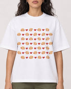 Mockup Boxy Heavyweight Tee White female close-up 07