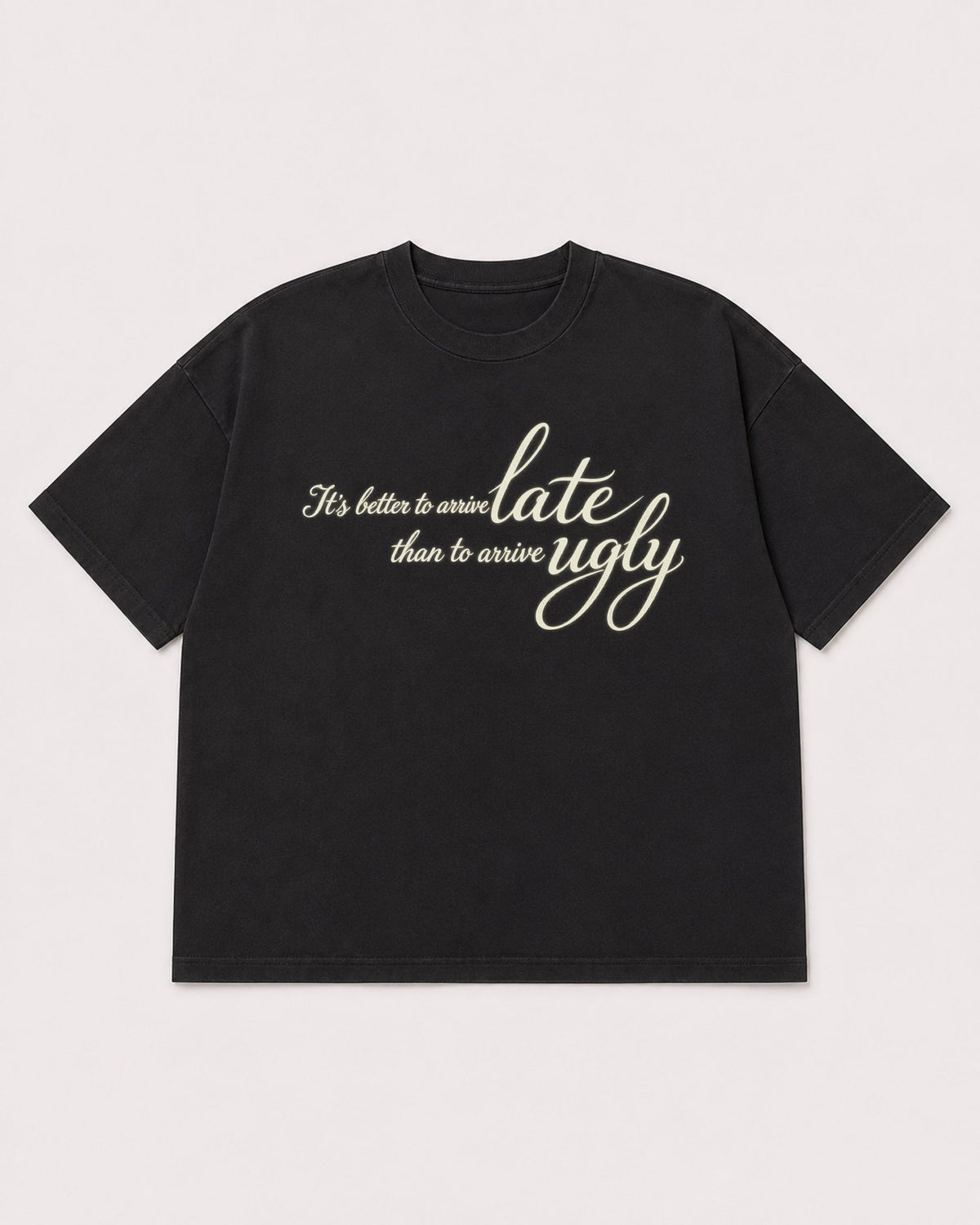 Mockup Boxy Heavyweight Tee Black product