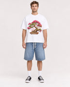 Mockup Boxy Heavyweight Tee White male full-body 08