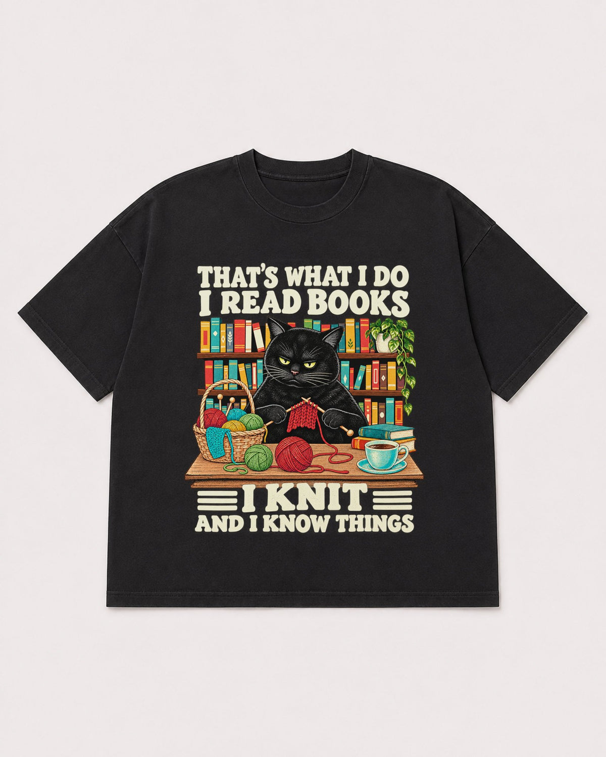 Mockup Boxy Heavyweight Tee Black product