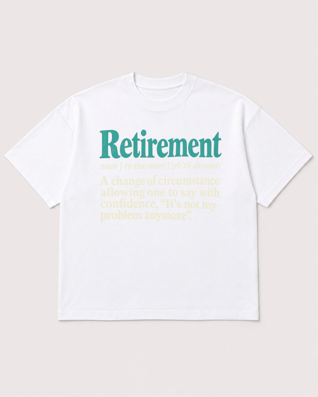 Mockup Boxy Heavyweight Tee White product