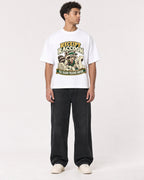 Mockup Boxy Heavyweight Tee White male full-body 10