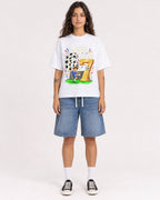 Mockup Boxy Heavyweight Tee White female full-body 06