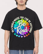 Mockup Boxy Heavyweight Tee Black male close-up 03