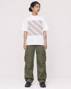 Mockup Boxy Heavyweight Tee White female full-body 12