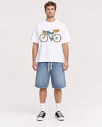 Mockup Boxy Heavyweight Tee White male full-body 08