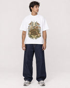 Mockup Boxy Heavyweight Tee White male full-body 06