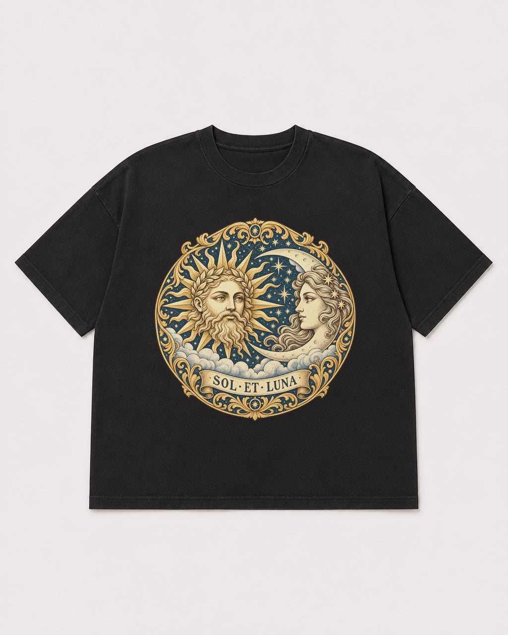 Mockup Boxy Heavyweight Tee Black product