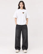 Mockup Boxy Heavyweight Tee White female full-body 03