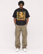 Mockup Boxy Heavyweight Tee Black male full-body 04