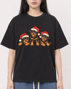 Mockup Boxy Heavyweight Tee Black female close-up 01