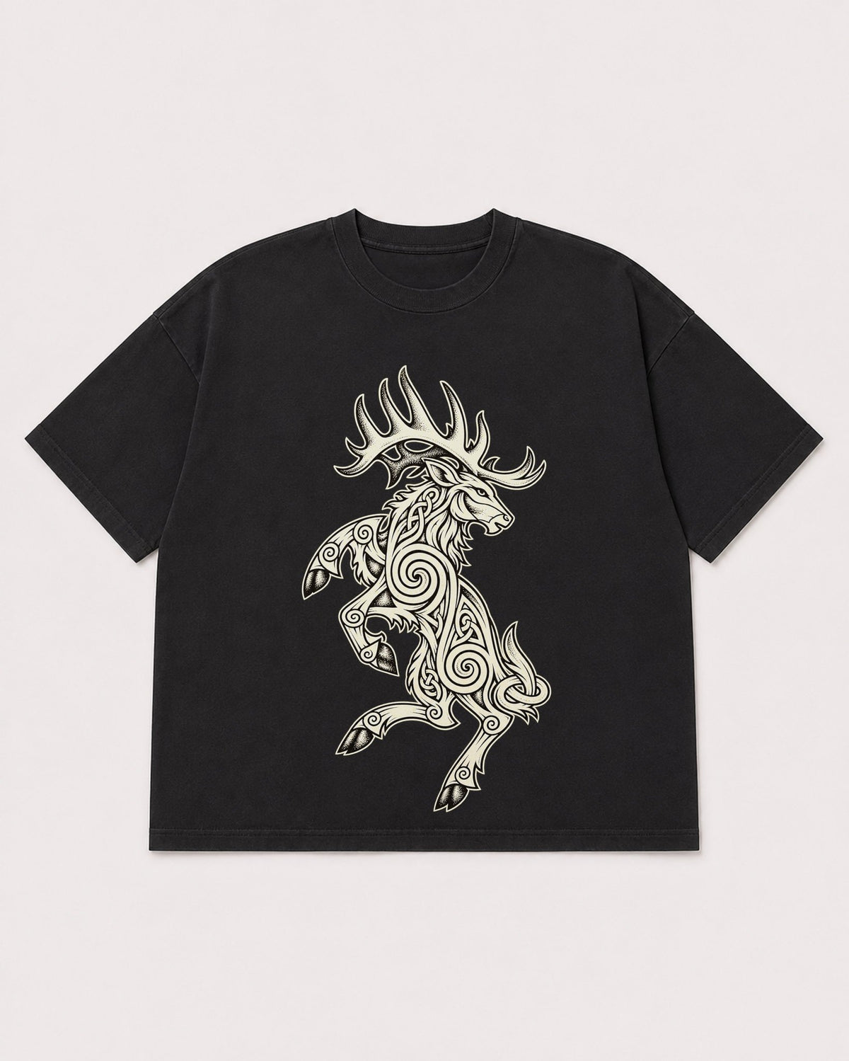 Mockup Boxy Heavyweight Tee Black product