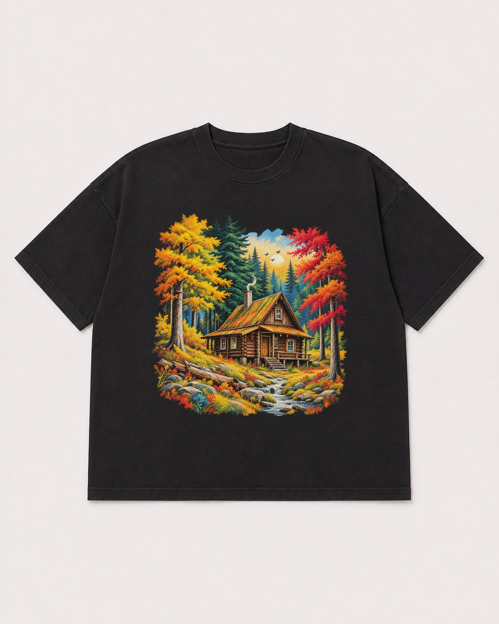 Mockup Boxy Heavyweight Tee Black product