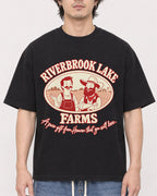 Mockup Boxy Heavyweight Tee Black male close-up 03