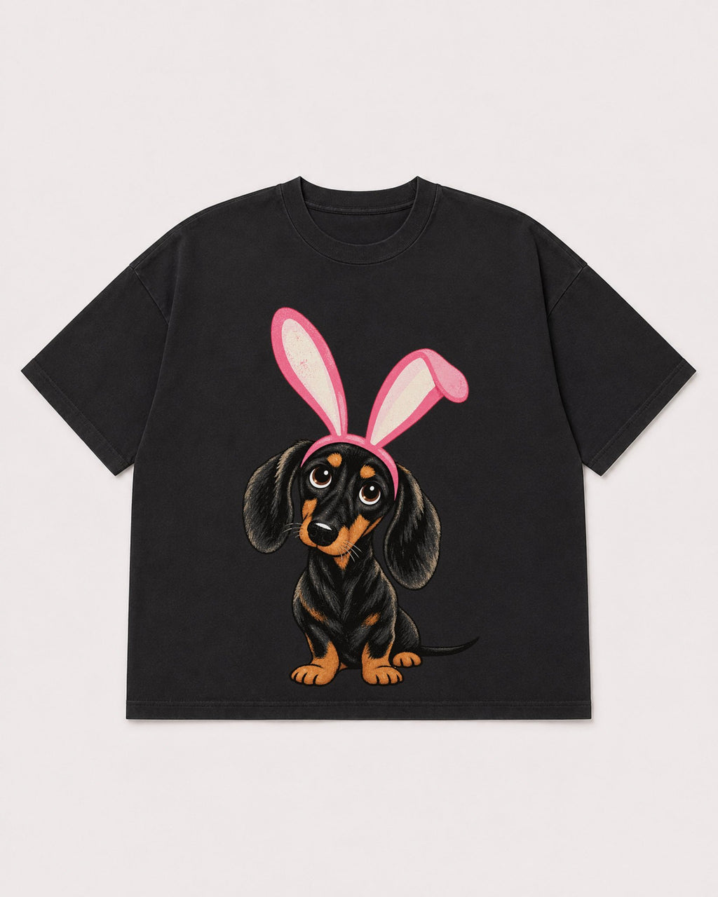 Mockup Boxy Heavyweight Tee Black product