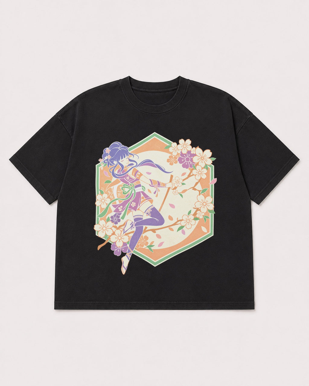 Mockup Boxy Heavyweight Tee Black product