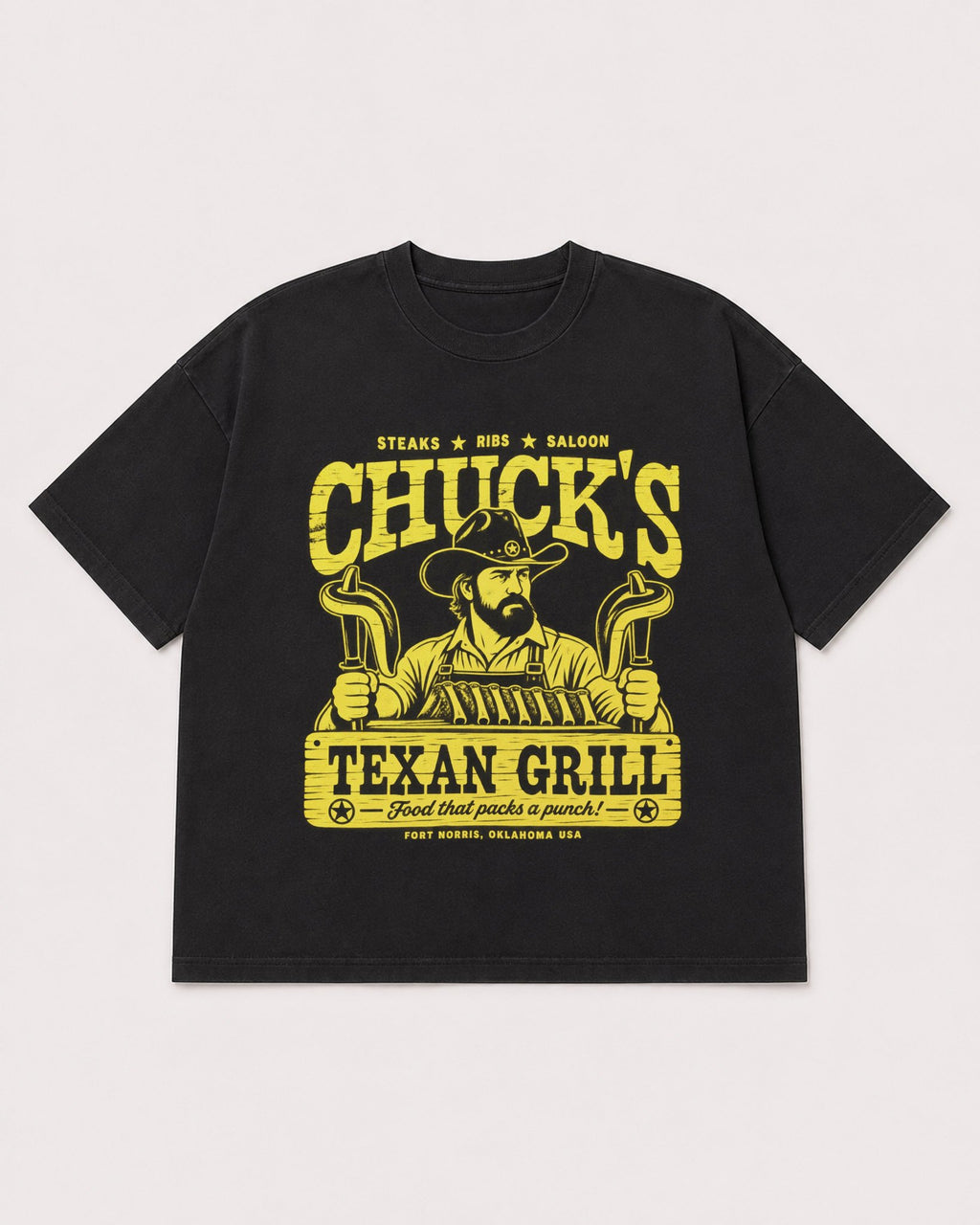 Mockup Boxy Heavyweight Tee Black product