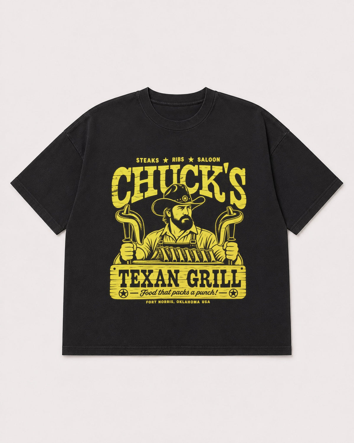 Mockup Boxy Heavyweight Tee Black product