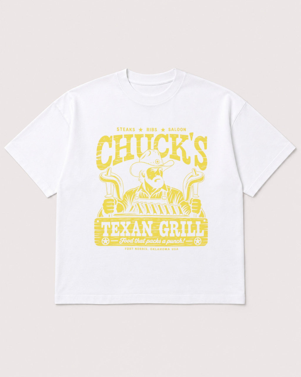 Mockup Boxy Heavyweight Tee White product